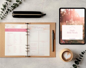 JW Daily Bible Study Planner | 52-Week Printable A4 Planner | Bible Reading Journal with Reflections, Prayers & Life Application | 170 Pages