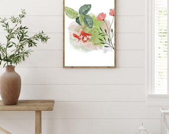 Láminas de arte de peces, decoración de moda, pinturas de peces, impresión de arte de pared, arte de pared de cocina, póster de peces, arte minimalista, decoración del hogar