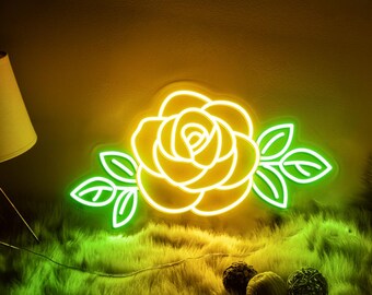 赤いバラの花のLEDサイン、バラの花のネオンサイン装飾