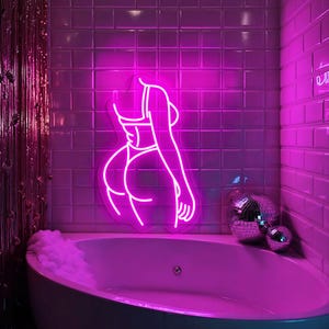 Female Body Shape Neon Sign, Girl Body Neon Sign, Chubby Girl Body Led Light, Bedroom Neon Sign, Woman Body Wall Art, Custom Body Neon Sign