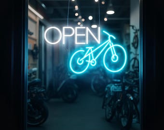 We Like Bikes Neon Sign – USB-Powered Green Bicycle Light, Dimmable 10 Levels, 12.6x9.6" For Bike Shops & Bedrooms