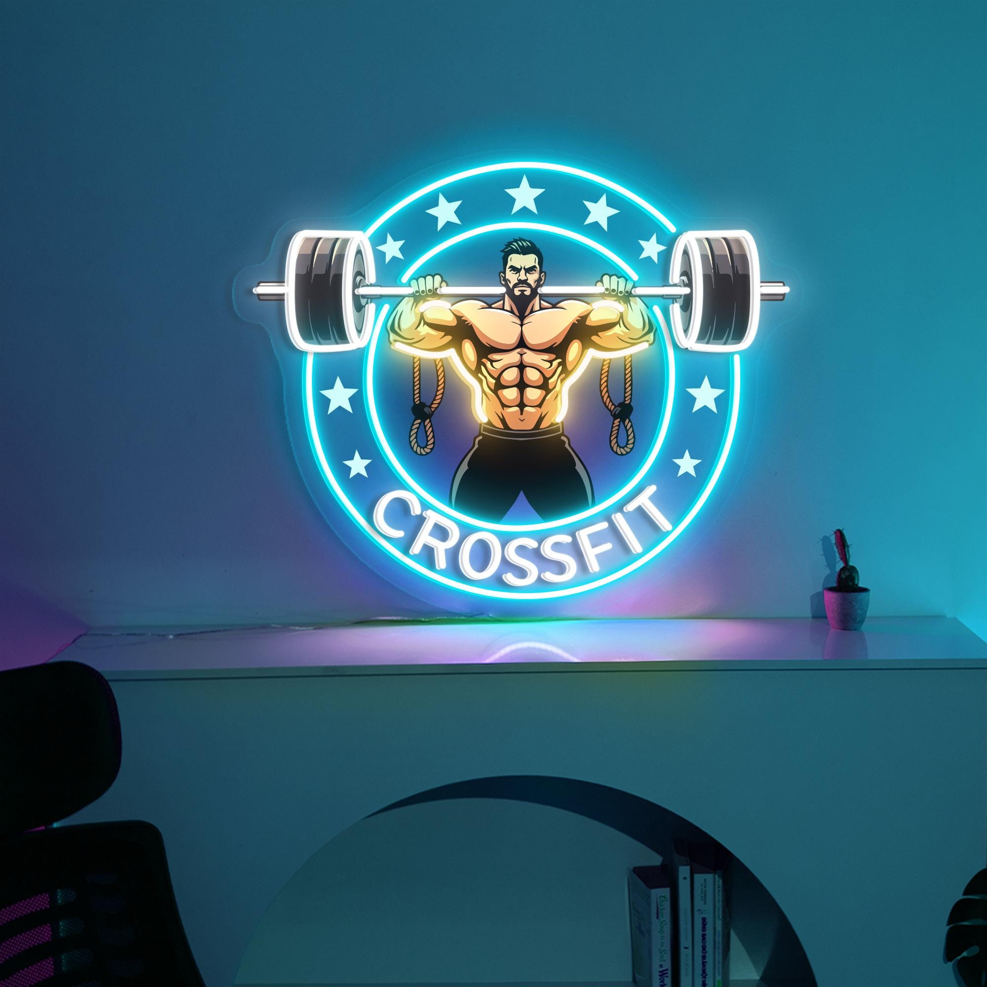 Personalized Logo Gym Sign Yoga Custom Workout Signs Fitness Decor Wall ...