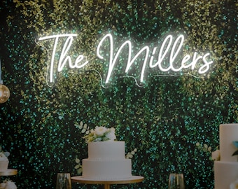 Custom Neon Sign for Wedding, Custom Wedding Led Light, Custom Couple Name Neon Sign, Wedding Backdrop Decoration, Neon Sign Custom Wedding