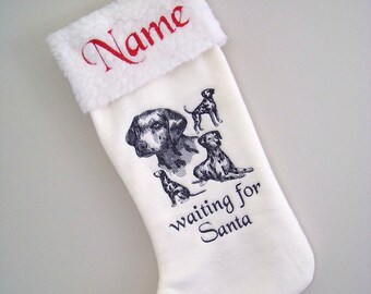 Dalmatian Christmas Stocking  - Personalized