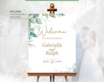 印刷可能な結婚式のウェルカムサイン |花のウェルカムボード |アイボリーの印刷可能なウェディングウェルカムポスター |クリーミーローズウェルカムウェディング | DWC2