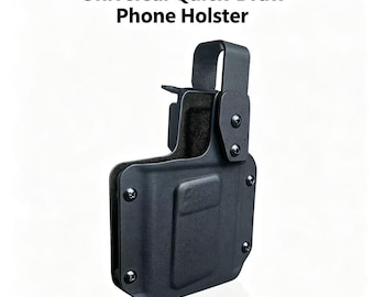 Universal Kydex Phone Holster Fits Up to 6.9" Quick Draw Belt Clip | Adjustable Retention | EDC Tactical Phone Holder