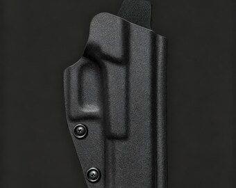 Sneltrekholster zonder vergrendeling voor Glock 17 en Glock 19, geschikt voor de X300 tactische lamp, Kydex riemholster