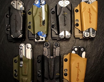 Adjustable Kydex Sheath Compatible with Leatherman Hammer Mod | TEC-Lock Belt Clip