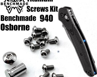 Titanium Screw Set for Benchmade 940 Osborne | Knife Handle Hardware Kit