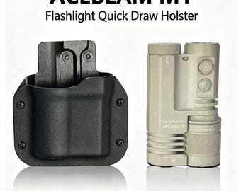 Fondina tattica in Kydex per ACEBEAM M1 M2-X EDC / Clip da cintura Molle rotante a 360° / Accessorio EDC