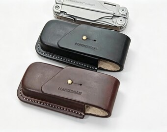 Genuine Leather Sheath For Leatherman Surge Wave Multi‑Tool, Handmade EDC Holster Case