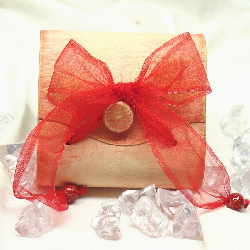 Small Gift Wrap Box Hand Decorated Bow Box Happy Birthday Etsy