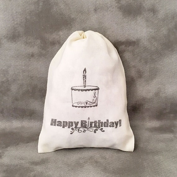 Birthday Boy Muslin Cotton Gift Party Favor Bags Zombie Survival Kit