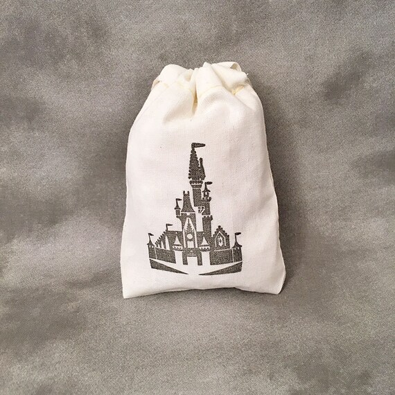 Disney Castle - Mickey Mouse - Disney Gift - Disney Princess Wedding - Disney Cruise - Disney Fantasy - Disney Dream - Set of 10 Cotton Bag Il_570xn