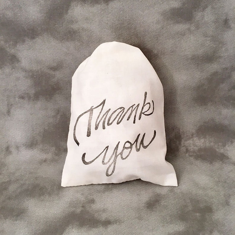 Gratitude Wedding Thank You Realtor Gift Housewarming Gift Teacher Appreciation Thank You Thank You Gift Set of 10 Cotton Bags