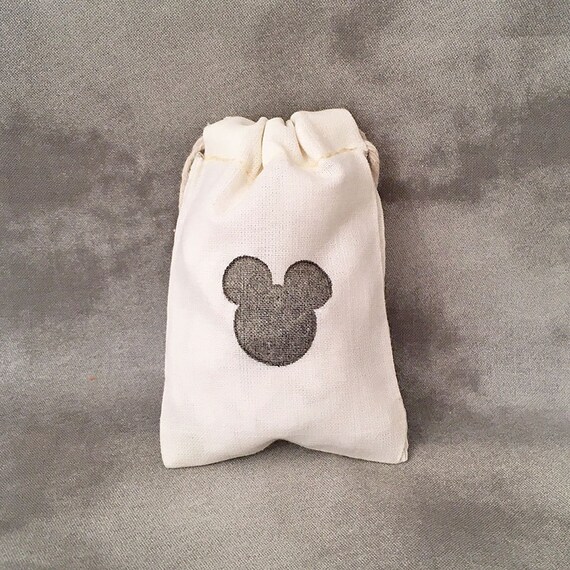 Mickey Mouse Ears - Cruise Gift - Disney Fish Extender Bag - Set of 10 Cotton Bags - Disney Souvenir - Children Gift - Birthday Gift Bag Il_570xn