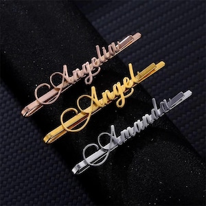 Horquilla con nombre personalizado - Horquilla con letra personalizada - Fiesta de bodas - Cumpleaños, aniversario - Regalo para novia