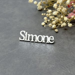 Iniciales personalizadas - Pin de solapa - Letra única - Logotipo personalizado - Broche con etiqueta - Broche de oro rosa - Regalo para el novio