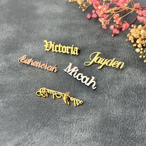Custom Name Brooch, Monogram Dress Brooch, Personalized Name Tags, Initials Brooch, Name Lapel Pin, Bridesmaid Gift, Christmas Jewelry Gift