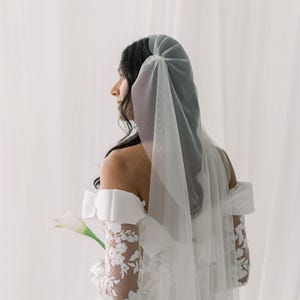 Bonnet Juliette voile - Voile de tulle doux italien