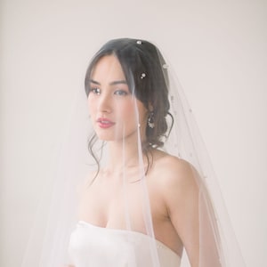 Pearl veil, dew drop veil, drop veil, pearl veils, dew drop veil, tulle veil, bridal veil, wedding veil, bridal vail, wedding