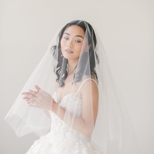 Wedding veil, bridal veil, blusher veil, drop veil, dew drop veil, wedding vail, blusher, bridal vail, tulle veil - READY TO SHIP