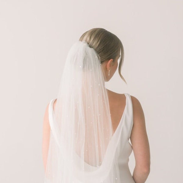 Dew drop veil - Single tier - Dew veil - Dew drop single tier veil - wedding veil -wedding vail - bridal veil - wedding vail - READY TO SHIP