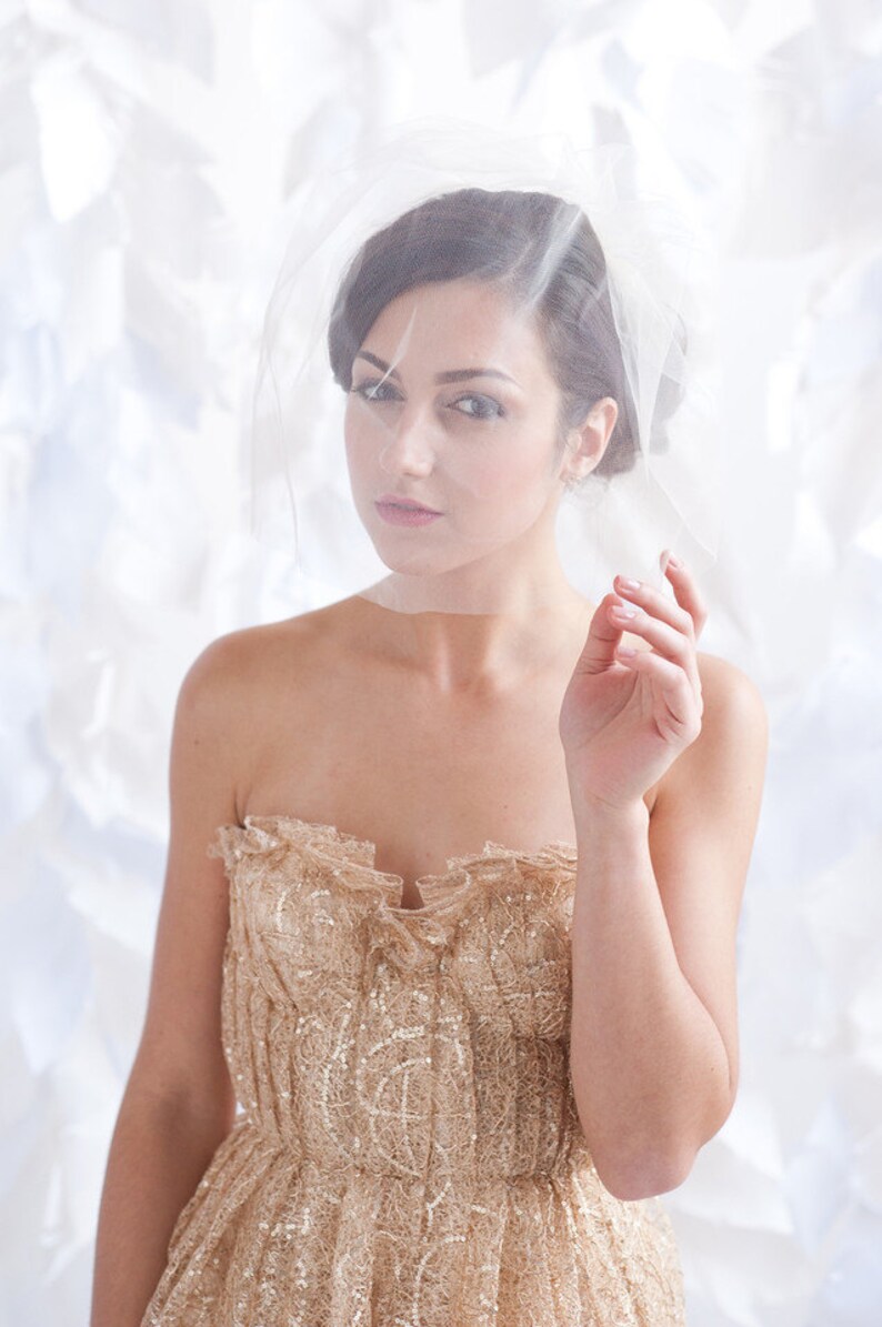 Tulle Bridal Birdcage Veil Birdcage Veil Wedding Veil Etsy