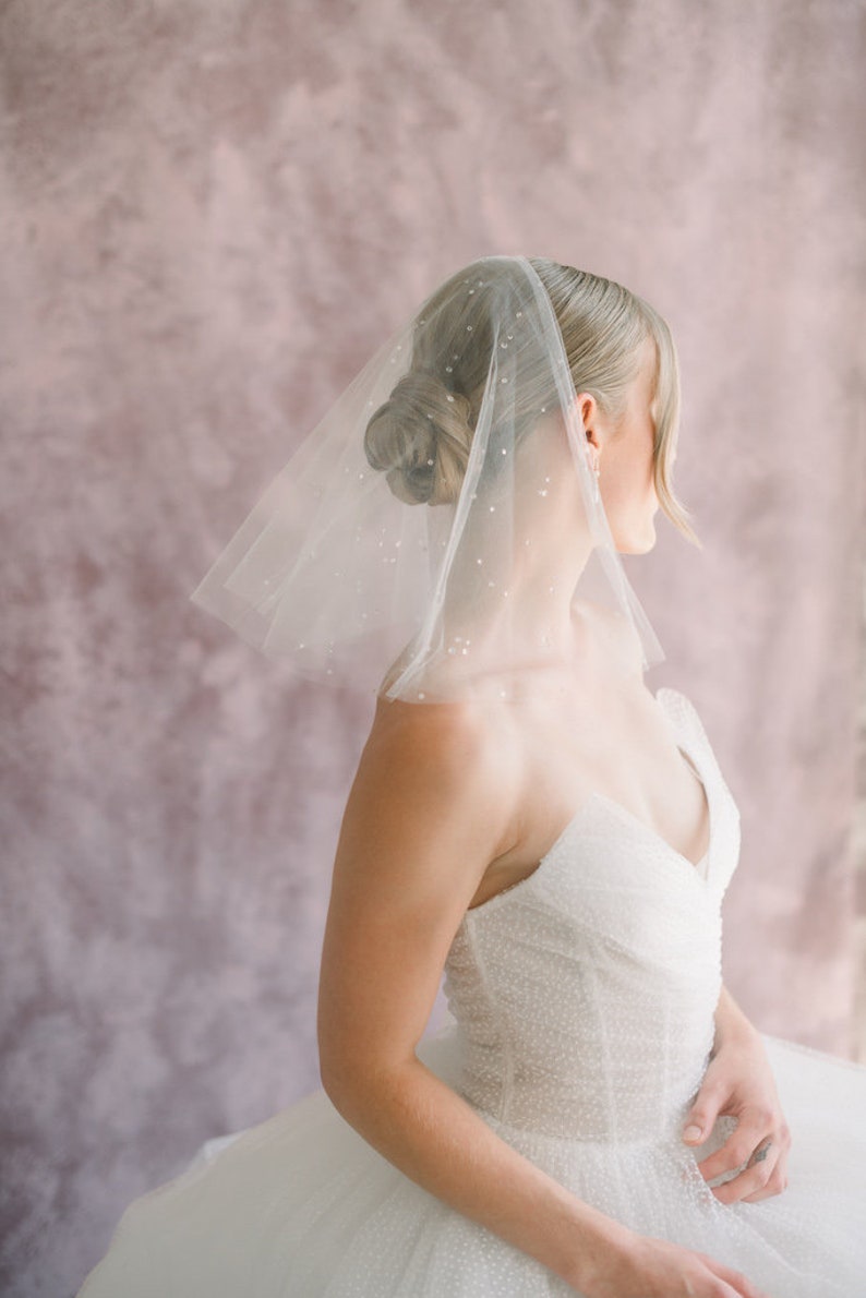 bridal dew drop veil