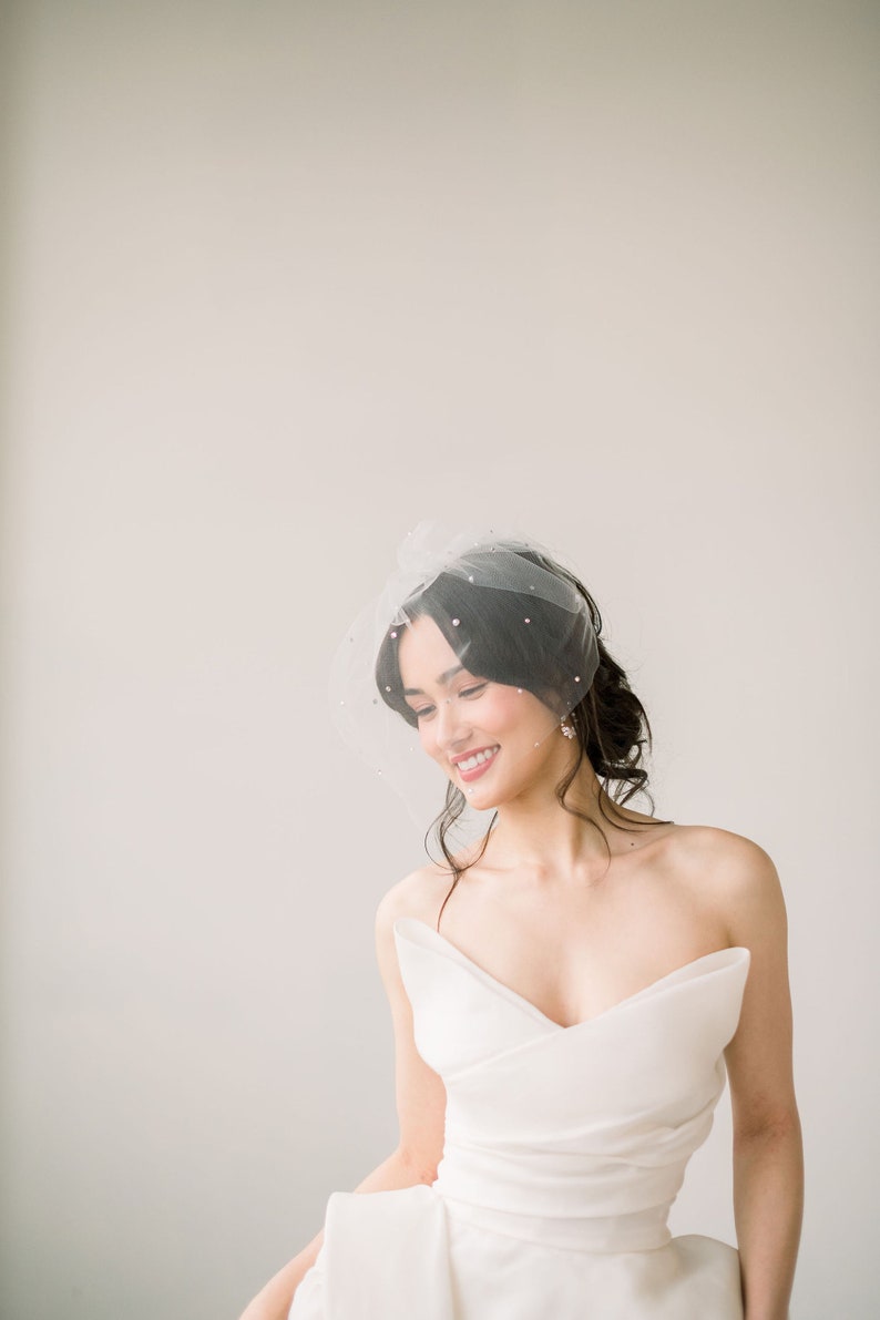 Birdcage veil Pearl main image 1