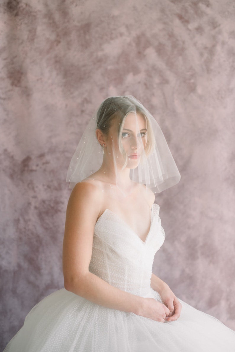 wedding dew drop veil