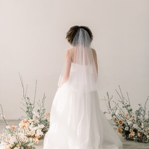 short drop wedding veil