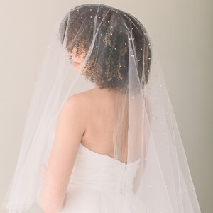 crystal drop wedding veil