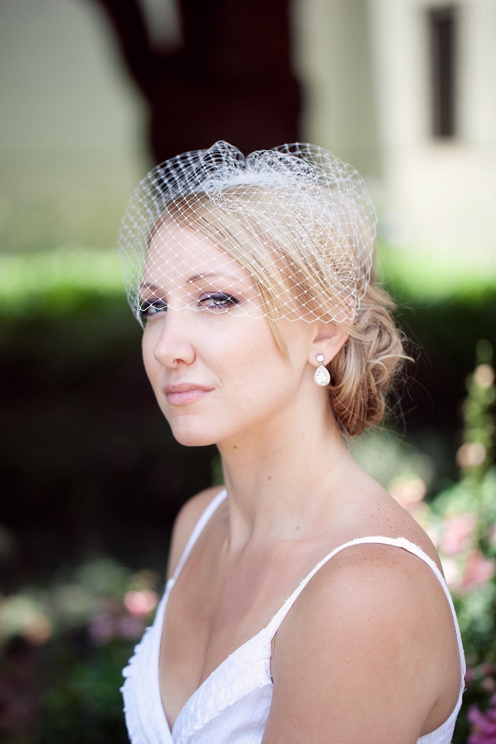 Bridal Birdcage Veil Birdcage Veils Blusher Veil Cage Veil Etsy