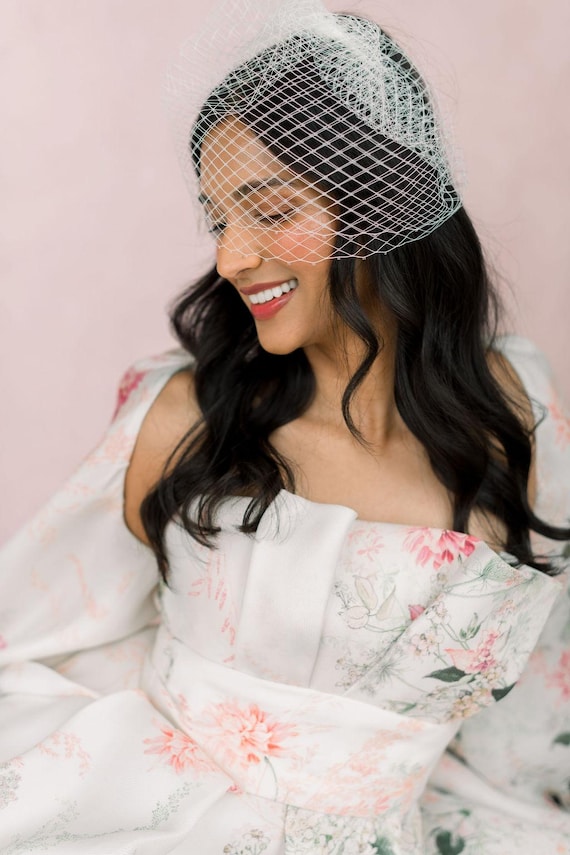Double Layer Full Birdcage Veil Double layer full birdcage veil - Style # 213 main image 4