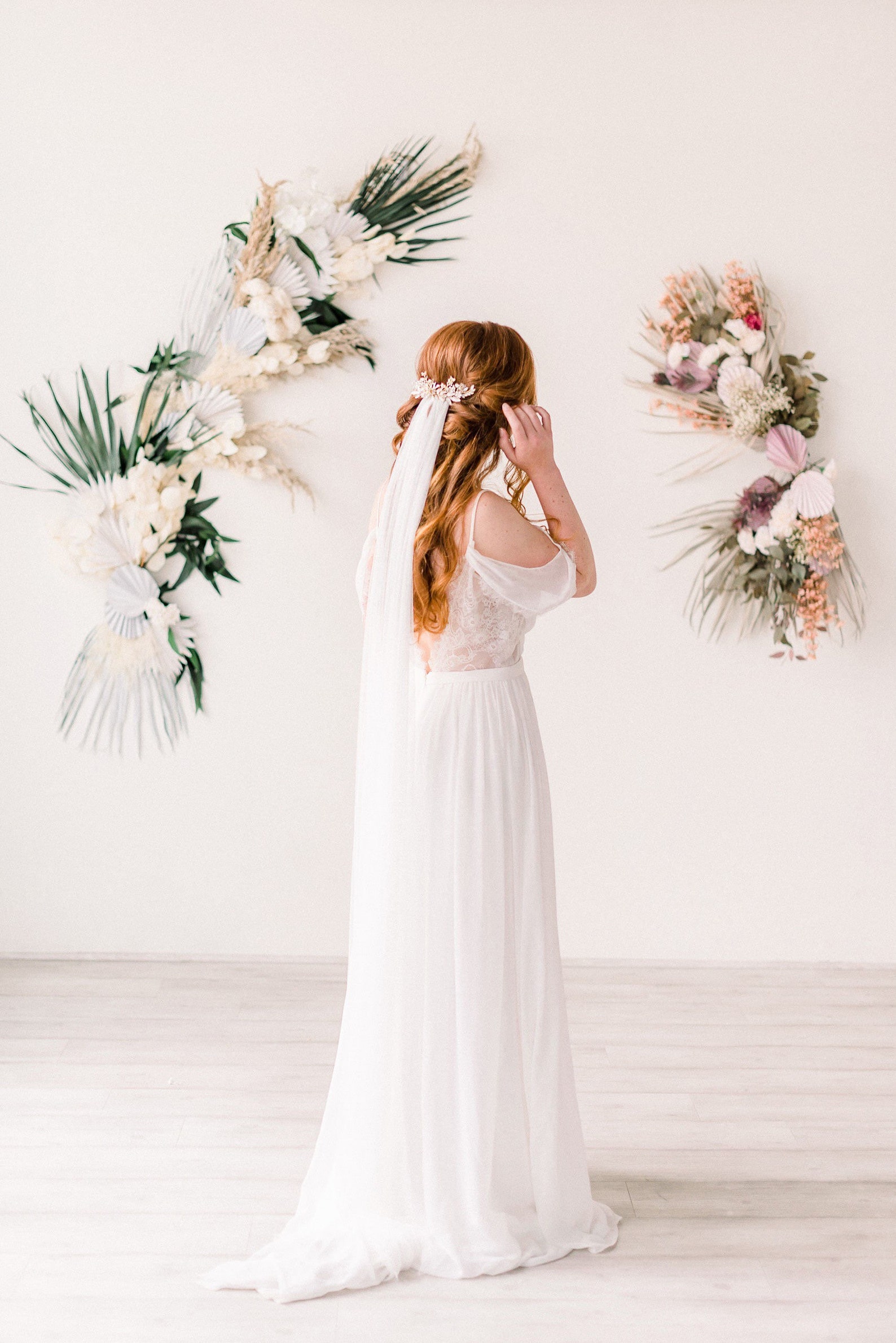 Silk Wedding Veil Silk Bridal Veil Wedding Vail Single Etsy