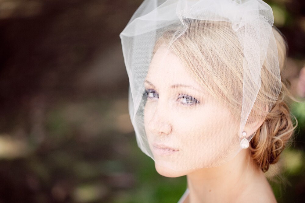 Tessa Kim Pearl Veil with Blusher 27 Inches