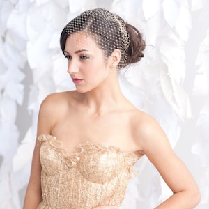 bridal birdcage veil