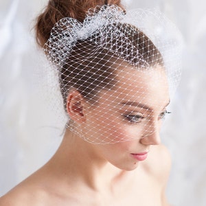 Bridal birdcage veil,  birdcage veils, wedding veil,  bridal veils, cage vail, birdcage veil, wedding veil - READY TO SHIP