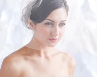 Tulle Birdcage Bridal Veil, Mini Wedding Headpiece