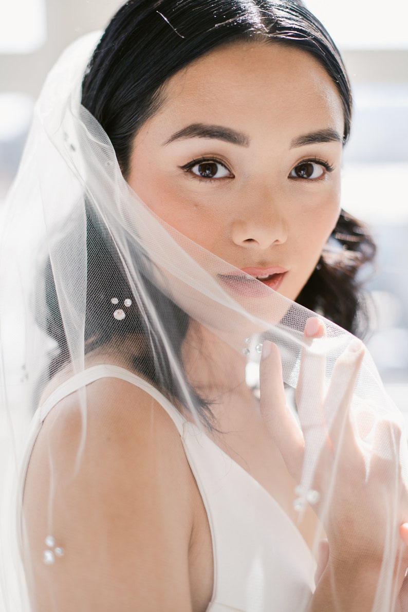 rhinestone wedding veil