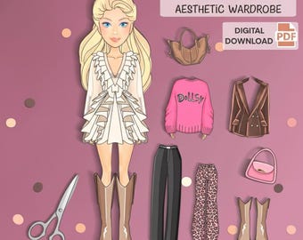 fashion dress up dolls Magnetic Dress Up Doll Set - Fashion Paper Dolls for All Metallic Surfaces  & Travel Toys for Kids