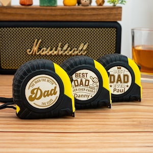 Personalized measuring tape for dad, Engraved measuring tape,Father&#39;s Day gift,Gift for dad,Gift for grandpa, Dad Tape Measurep, papa gift