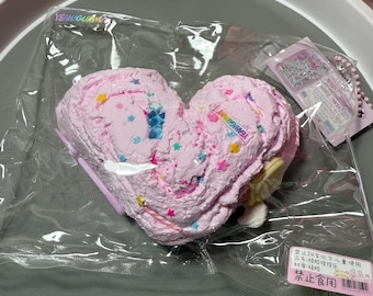 YG Pink Heart/Taba Squishy/ Handmade/ Squeeze Squishy Toy/ Stress Relief Toy/ Anxiety Relief Toy/ Halloween Pumpkin