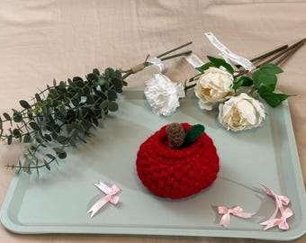 Knitted Handmade Jewelry Storage Box with Lid