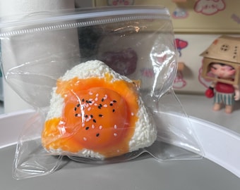 Egg yolk rice balls/ Taba Squishy/ Handmade/ Squeeze Squishy Toy/ Stress Relief Toy/ Anxiety Relief Toy