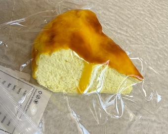 Cheese Cake/ Taba Squishy/ Handmade/ Squeeze Squishy Toy/ Stress Relief Toy/ Anxiety Relief Toy