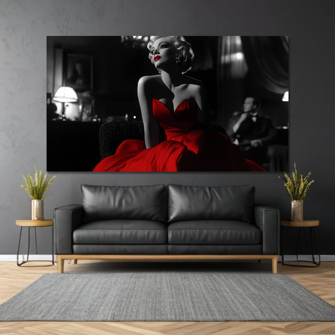 Marilyn Monroe Tempered Glass Wall Art: Hollywood Glamour Decor - Etsy
