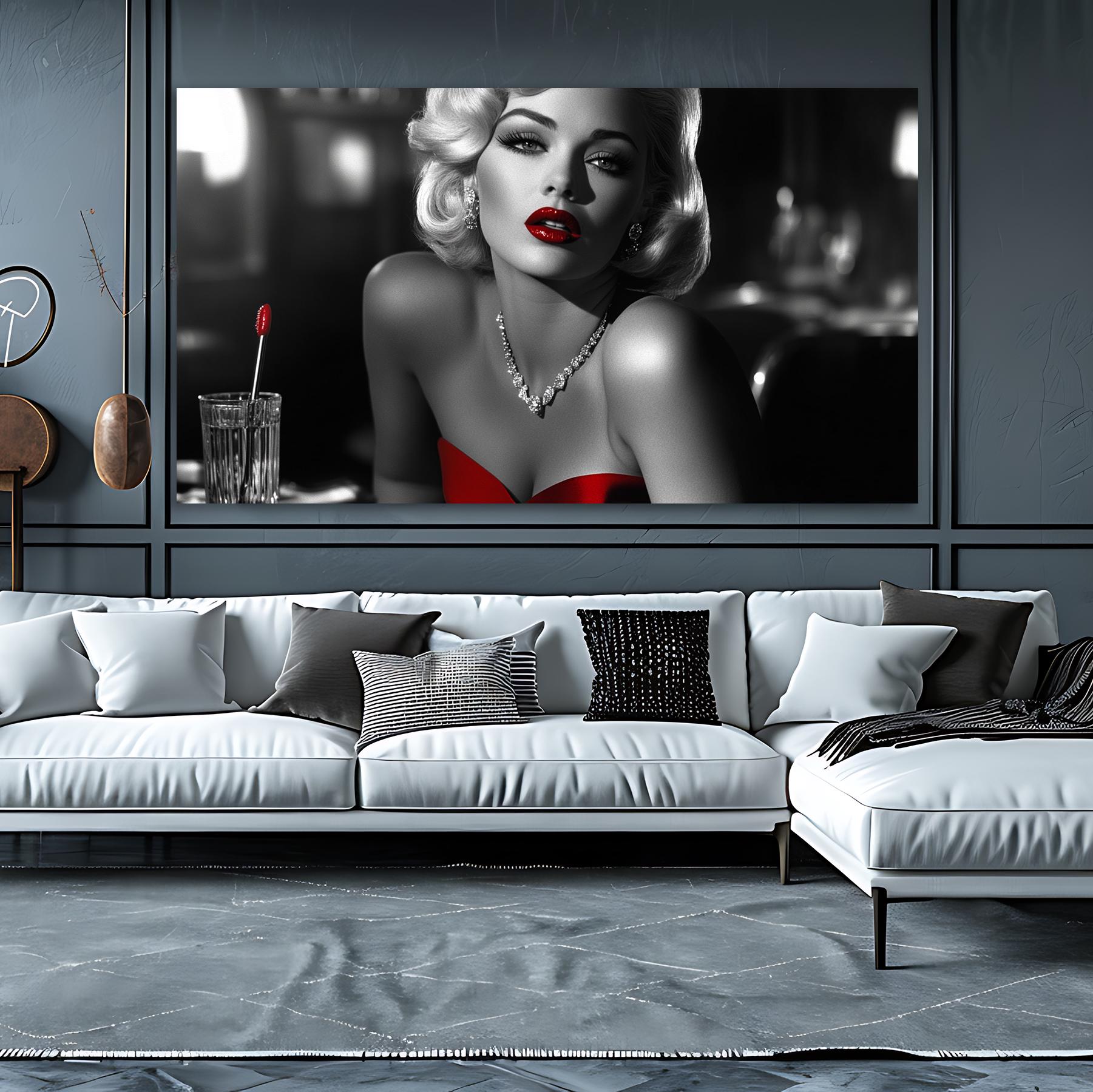 Marilyn Monroe Tempered Glass Wall Art: Hollywood Glamour Decor - Etsy