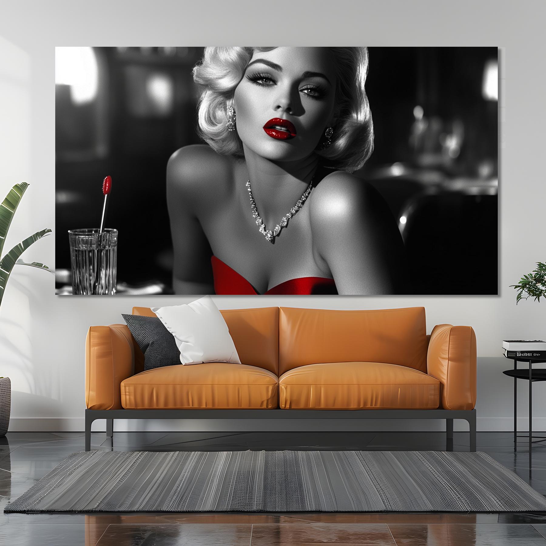 Marilyn Monroe Tempered Glass Wall Art: Hollywood Glamour Decor - Etsy